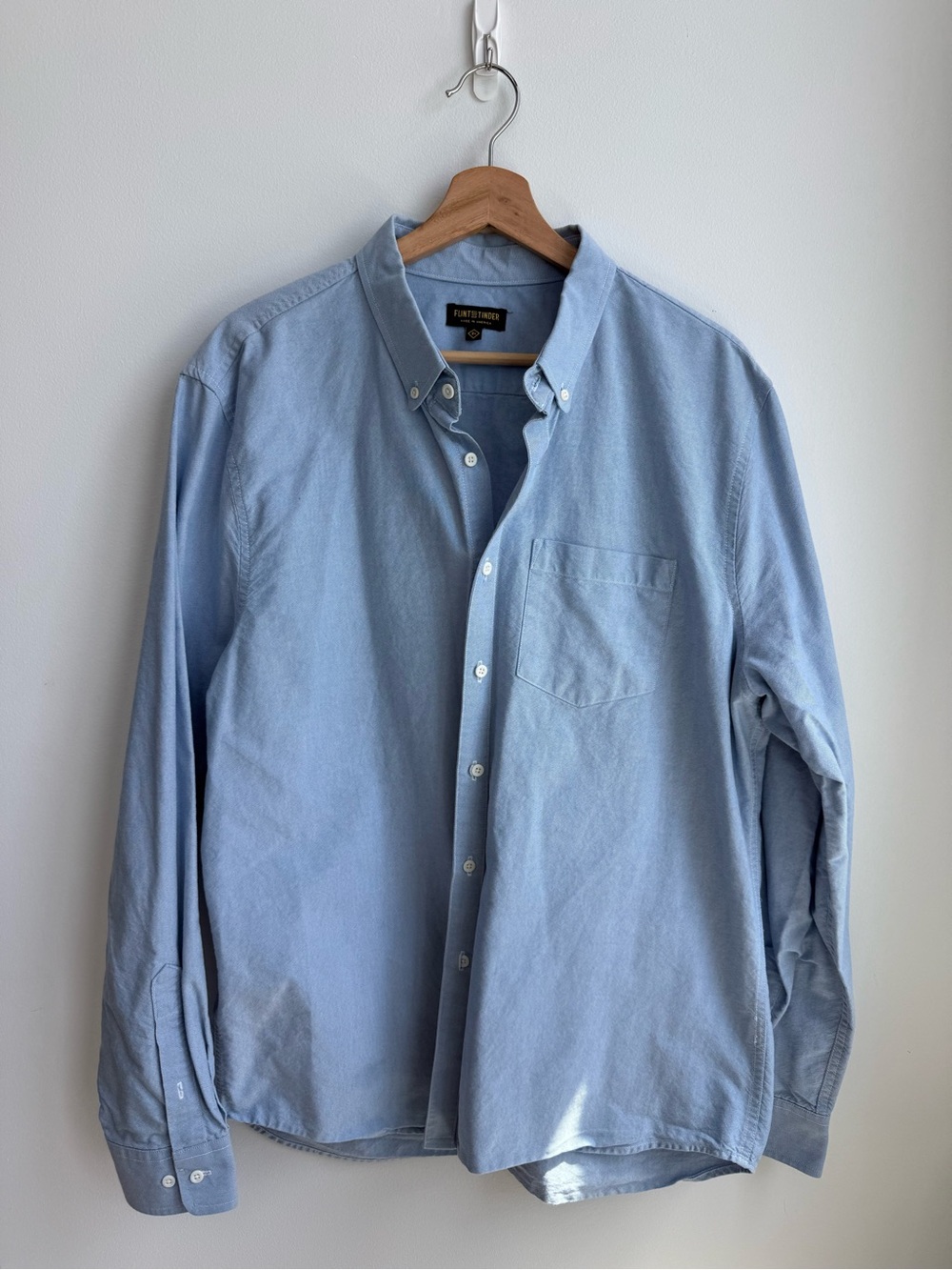 Flint and Tinder Light Blue Oxford Button-Down Shirt - Classic Men’s Shirt